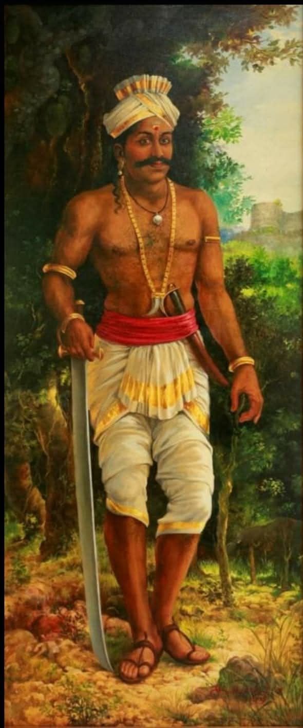 Painting of Thalapathi Sri Veera Thanu Anantha Padmanabhan of the Royal Family of Travancore